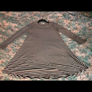 Stripe long sleeve dress